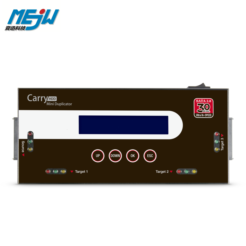 PRO398-I 1對3 SATA3.0個人用硬碟拷貝機 (30 GB/min)